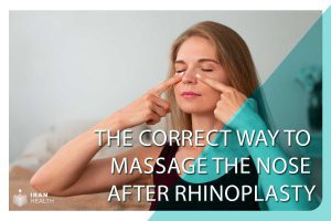 The correct way to massage the nose after rhinoplasty