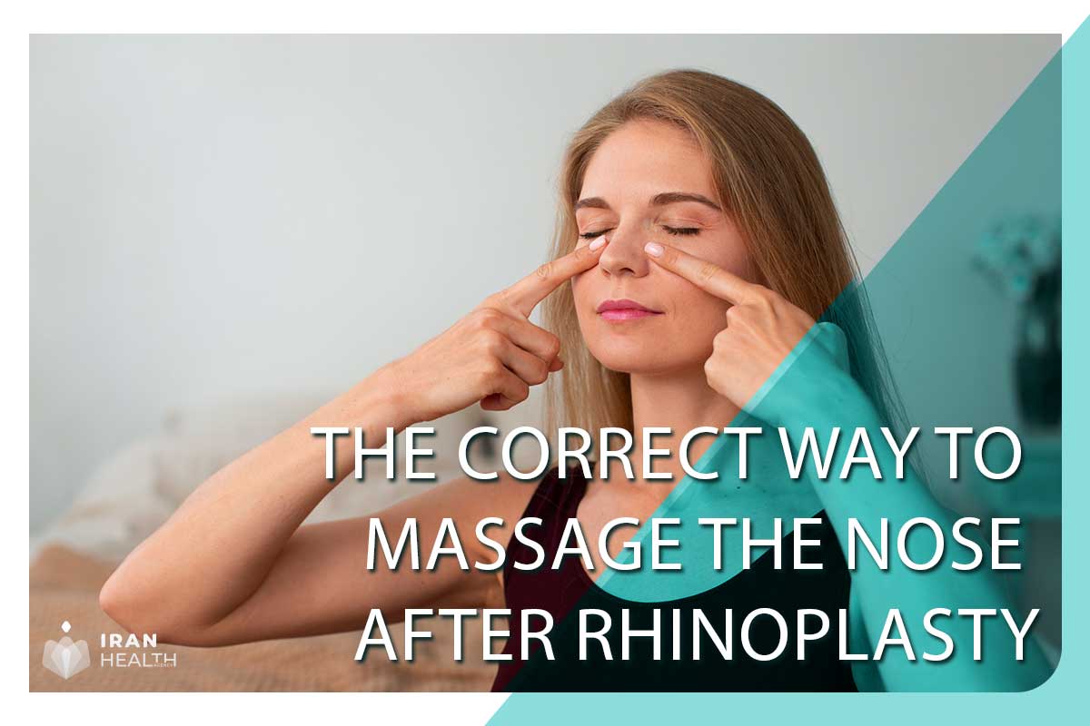 The correct way to massage the nose after rhinoplasty