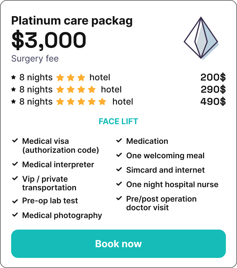 Facelift in Iran Platinum care package