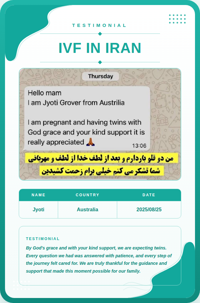 IVF Twins Success Story – Jyoti Grover from Australia