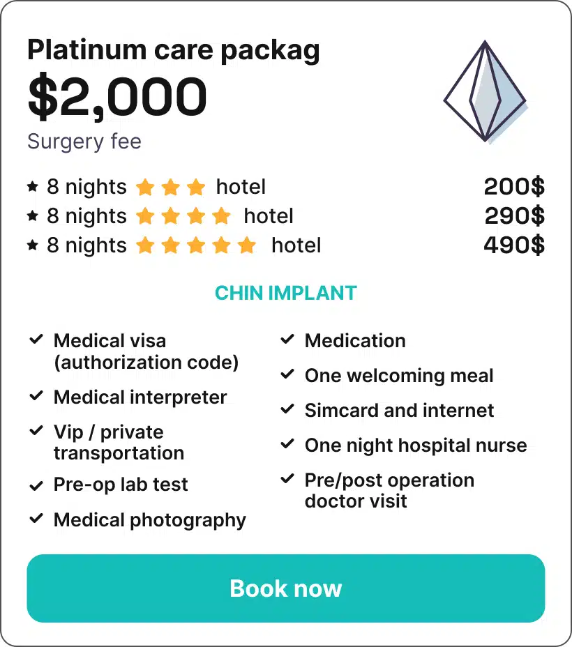 chin implant in iran Platinum care packag