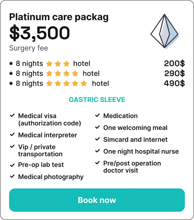 Gastric Sleeve in iran Platinum care packag