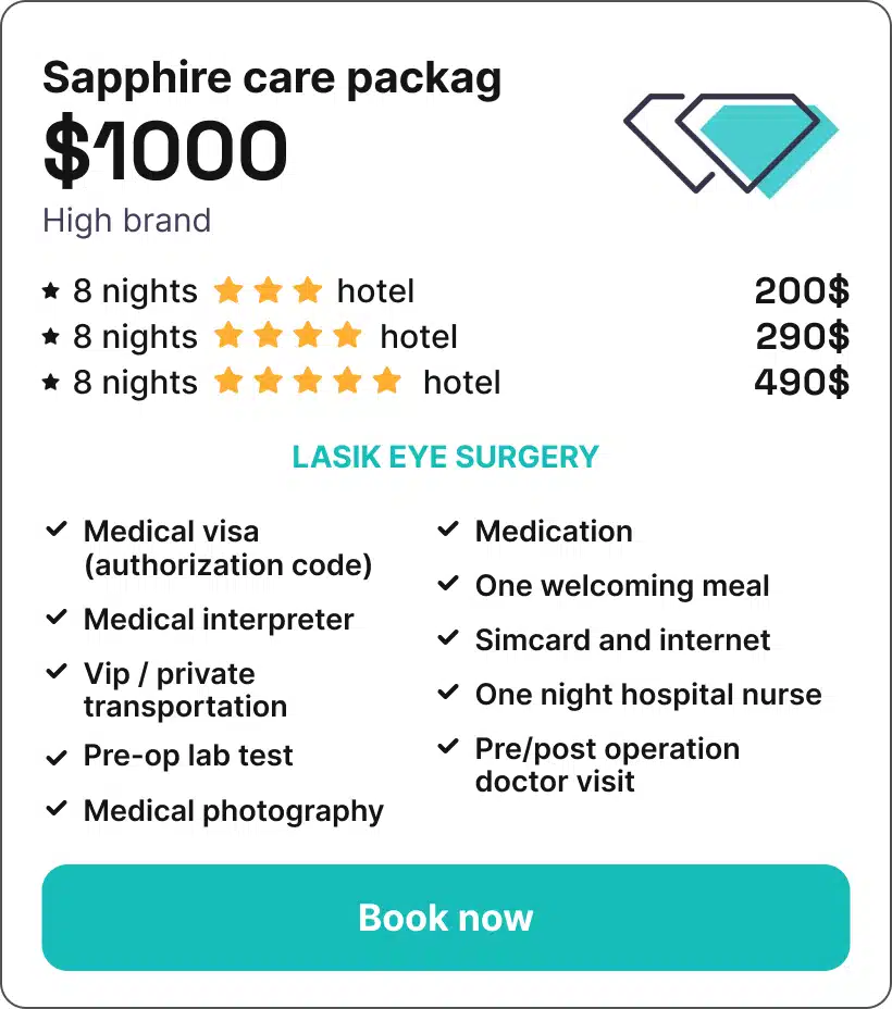 LASIK in Iran Sapphire care packag