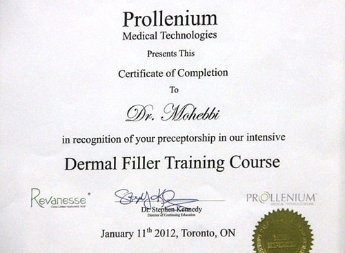 Dr alireza mohebbi certificate 4
