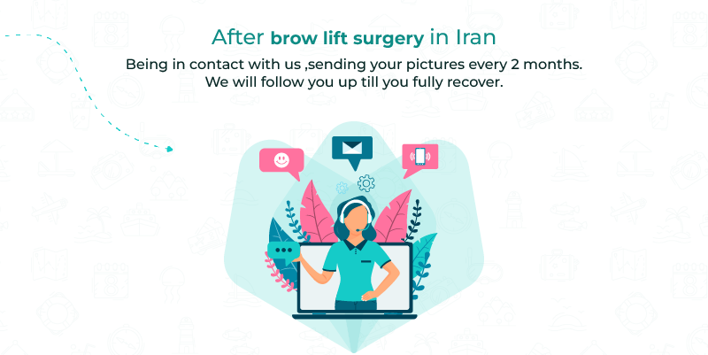 Brow lift in iran steps