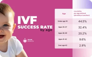 IVF success rate by age