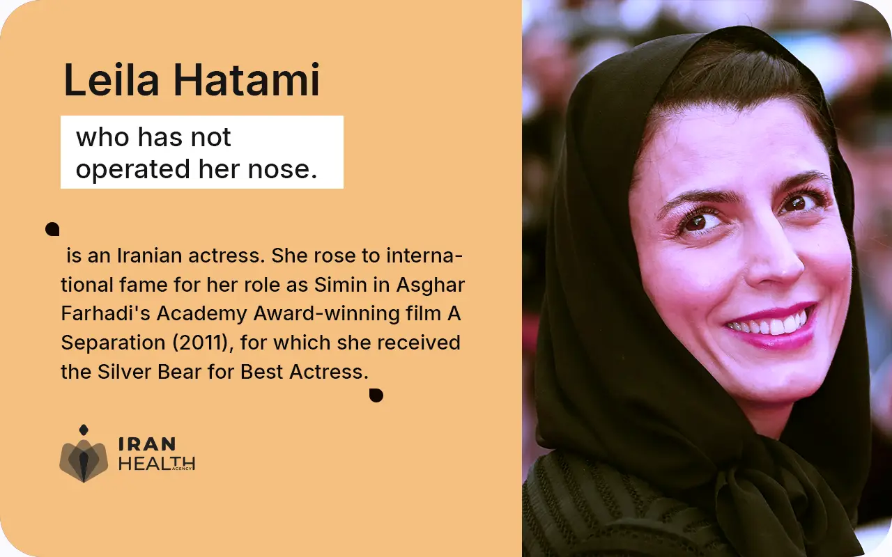 Persian nose leila hatami