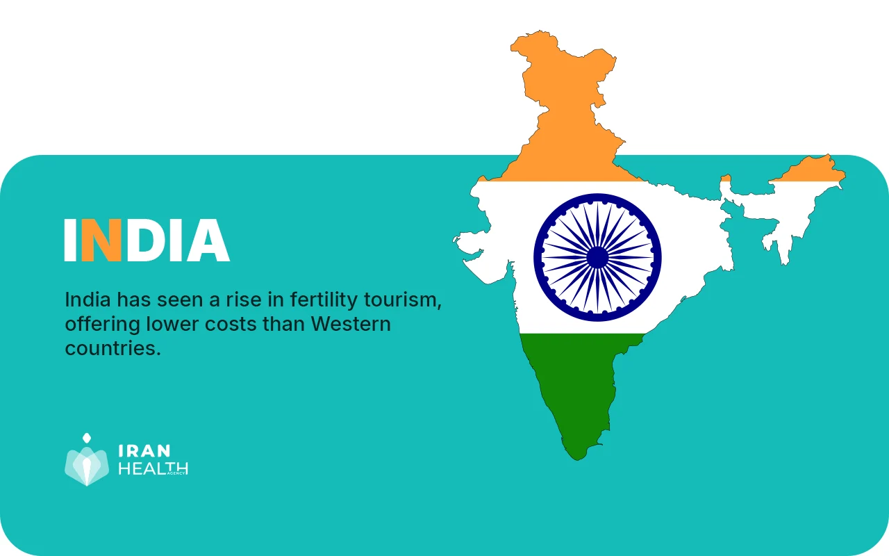 What countries don't have banned IVF, India