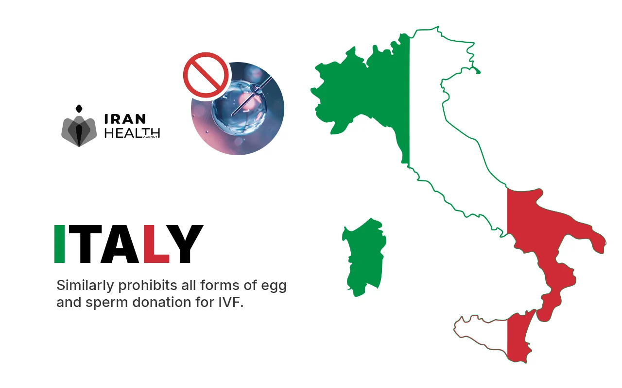 What countries have banned IVF, Italy