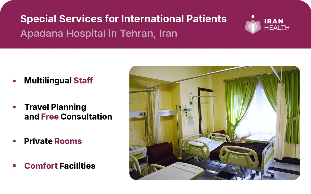 Special Services for International Patients at Apadana Hospital