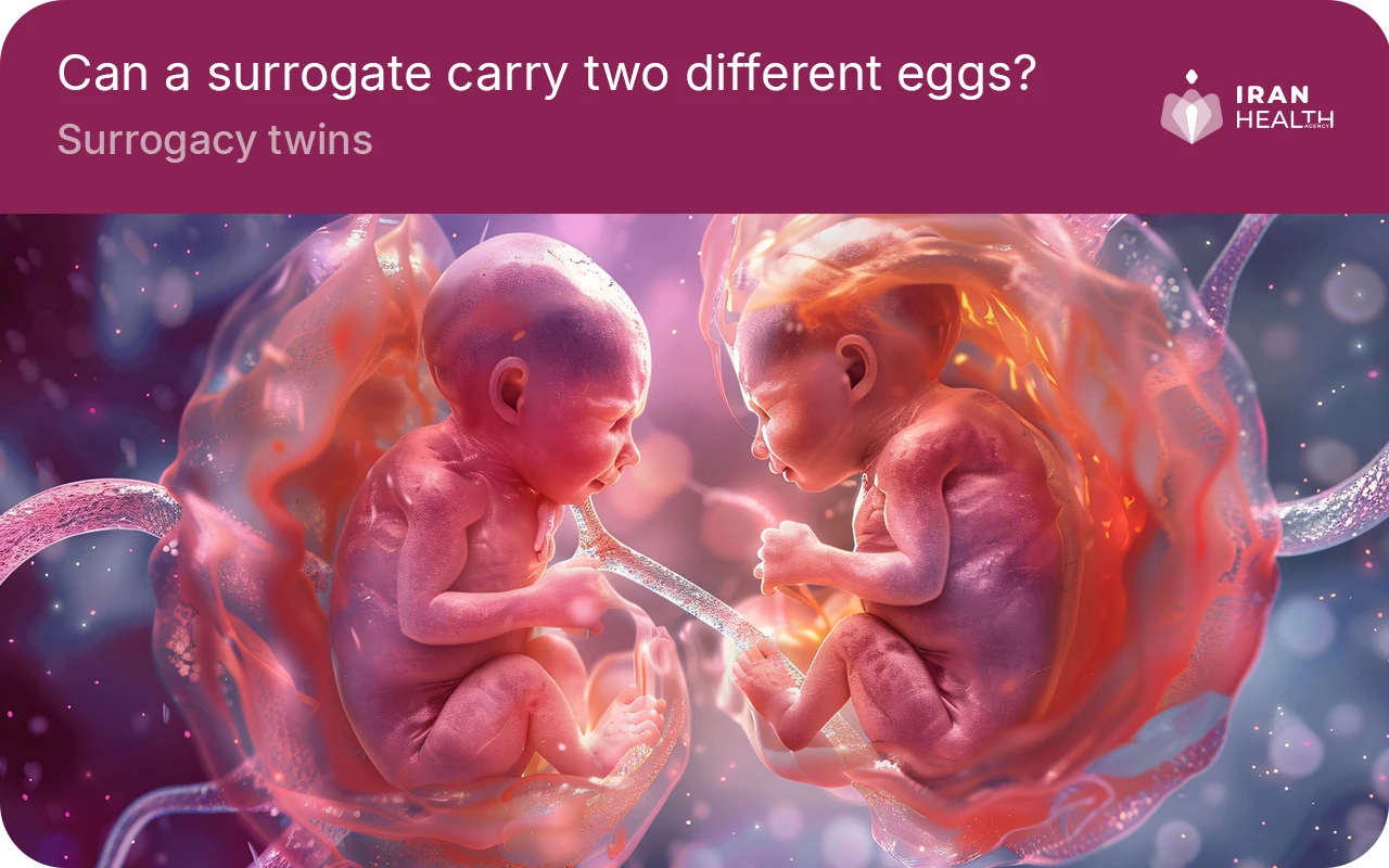 can a surogate carry two diffrent eggs