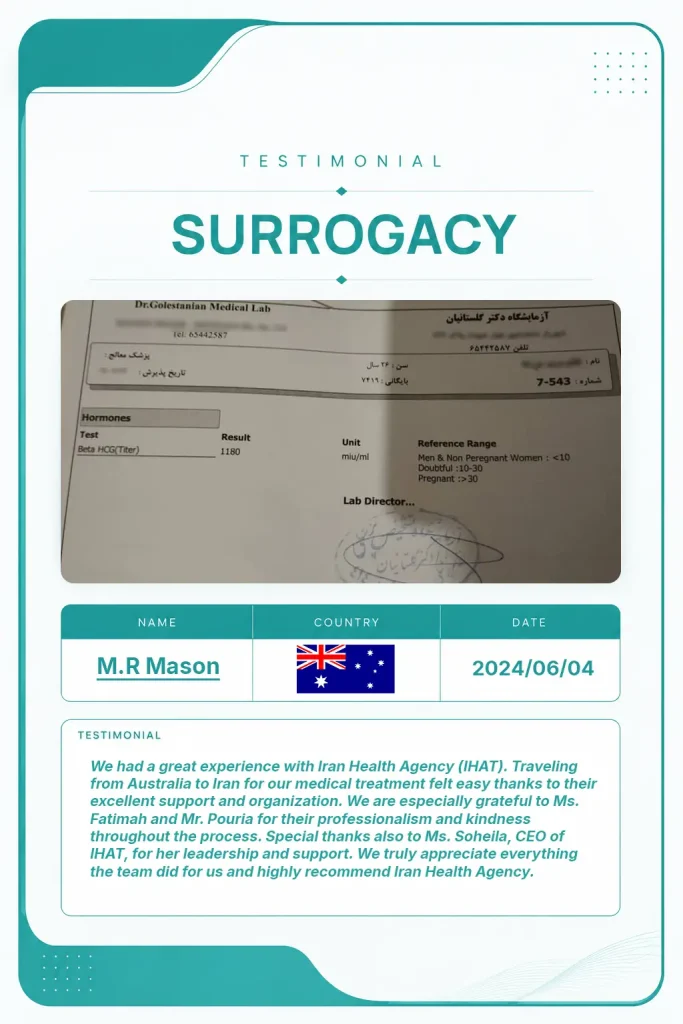 Professional medical support during the surrogacy process