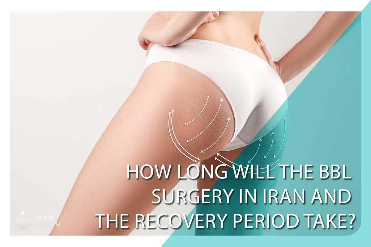 How long will the BBL surgery in Iran and the recovery period take?
